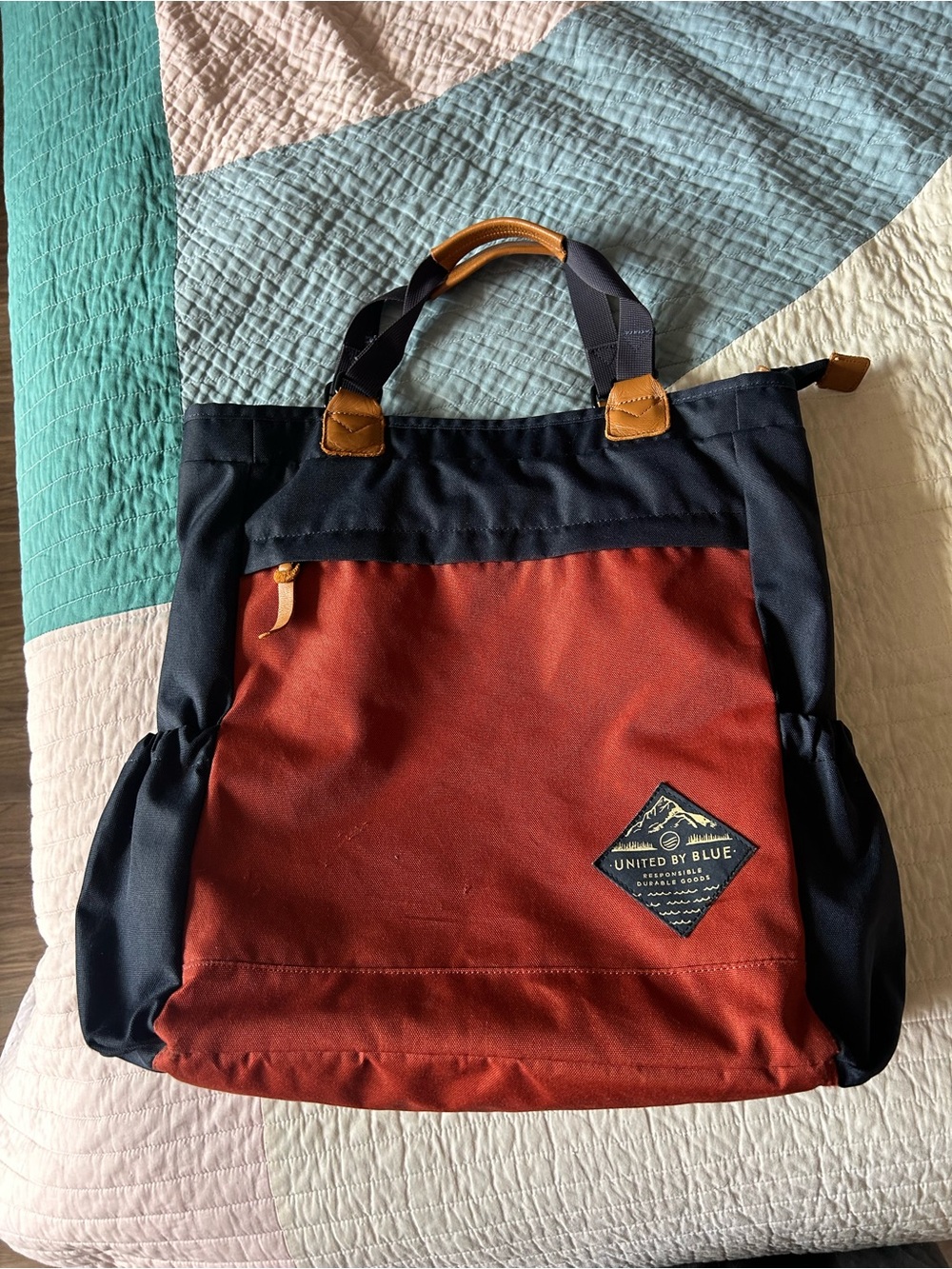 United By Blue Convertible Carryall Canvas Tote Bag Backpack